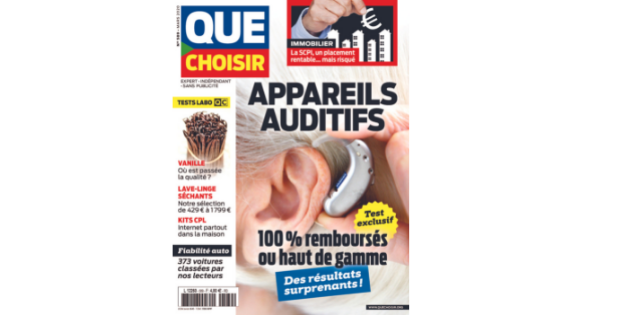 Magazine Que choisir : des tests d&rsquo;aides auditives dans le prochain numéro